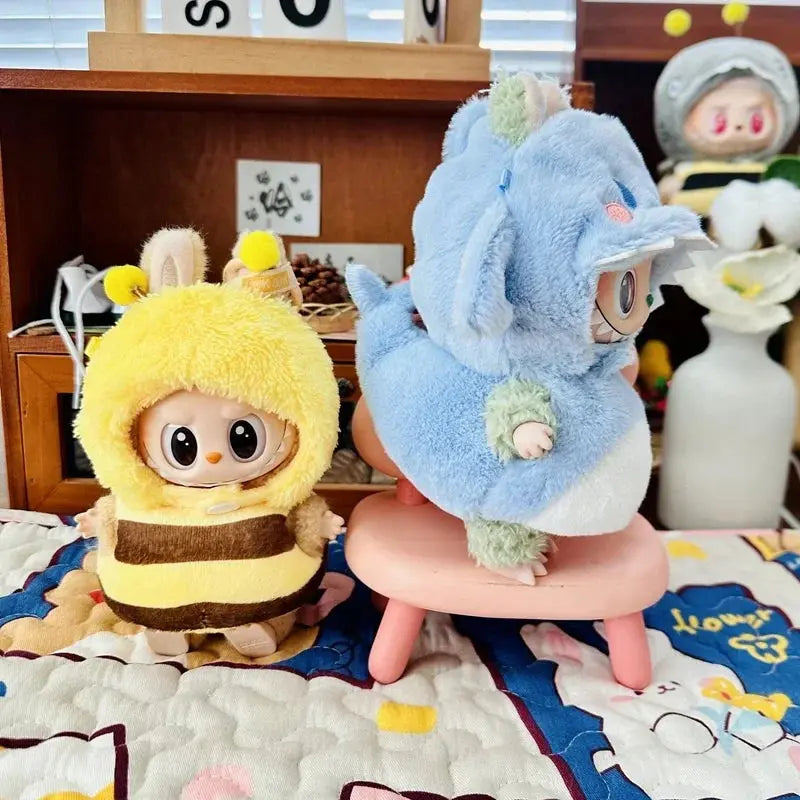 🐝 Mini Plush Doll Clothes 17 cm – Kpop Collection by Labubu