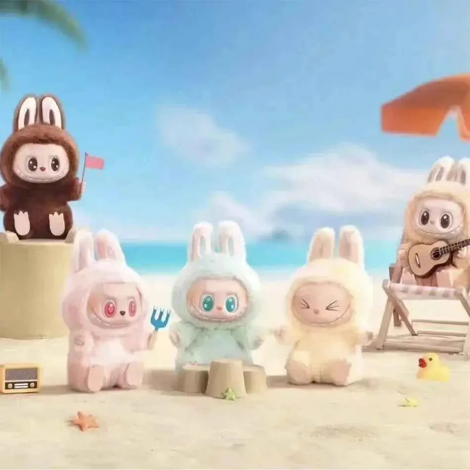 💖 Labubu Heartbeat Macaron Enameled Figurine – Kawaii Monster Collectible