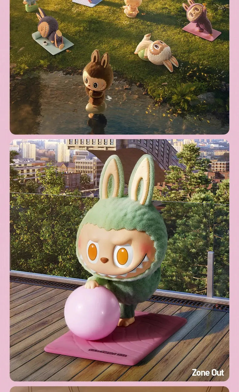 🧘♀️ LABUBU The Monsters – Lazy Yoga Series