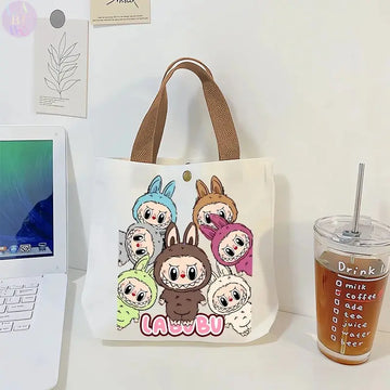 đ Sac en Toile Labubu â LâAccessoire qui Fait Sourire !