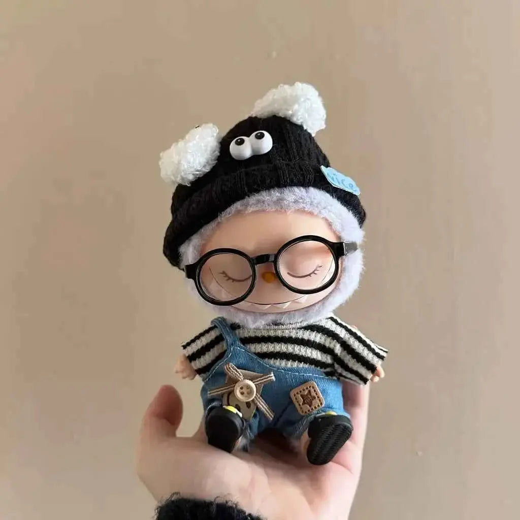 ✨ 17cm LABUBU Miniature Plush Clothes Set - Kpop Style