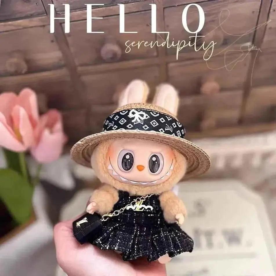 🌟 Labubu Doll Clothes 17cm - Luxury Mini Macaron