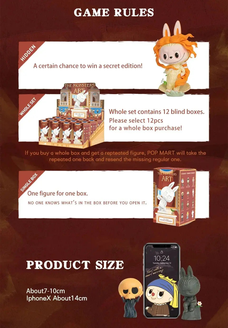 🎨 Figurine Art Series Monstre – Labubu