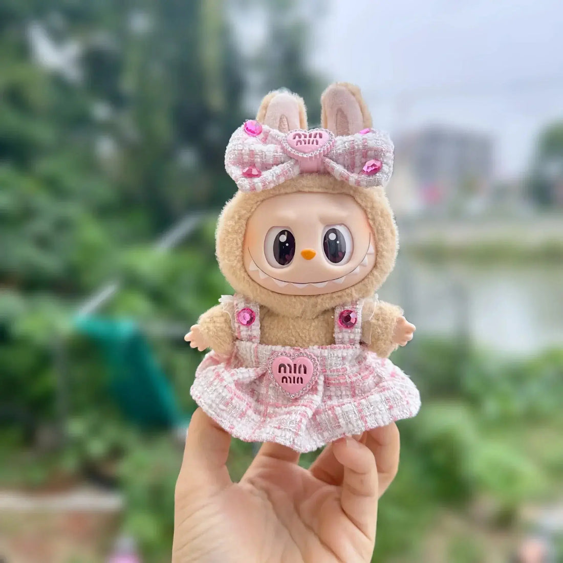 🌟 Accessoires Vêtements Mini Poupée LABUBU 17 cm – Édition K-Pop Style EXO