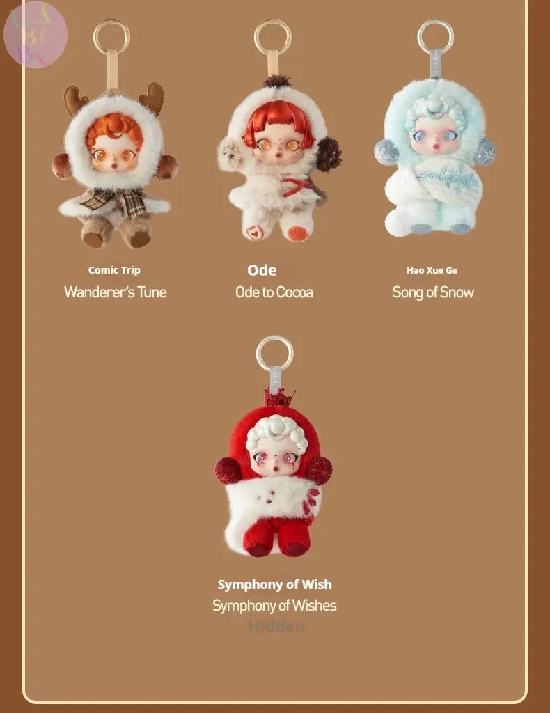 ❄️ SKULLPANDA-Hiver Enchanté : Poupée Pendentif de Collection