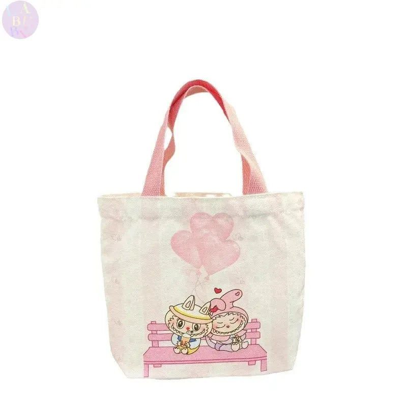 🎒 Sac à Main Labubu en Toile – Polyvalent, Adorable, Inoubliable !
