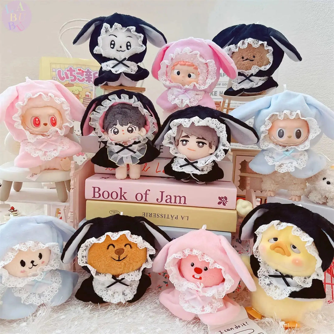 👗🎤 Vêtements Labubu 17cm – Mode Kpop pour Petits Stylistes !